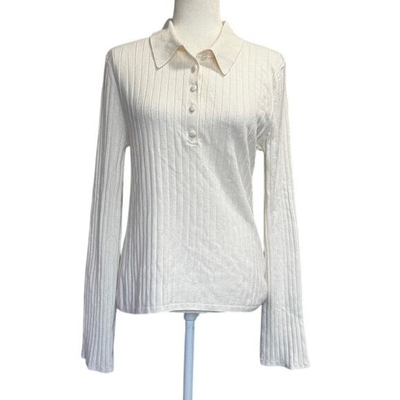 Amour Vert “Lorraine” Sweater – Ivory Size L, NWT Deadstock - Picture 3 of 7